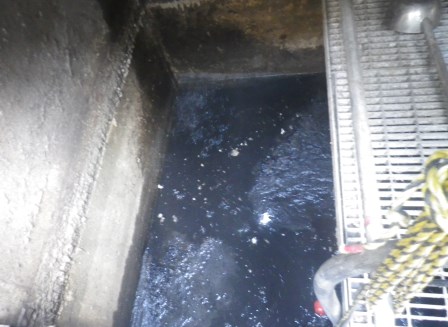 油水分離槽洗浄前