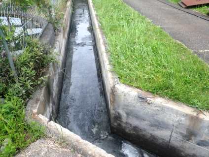 排水側溝②洗浄後