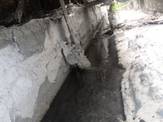 水路作業前