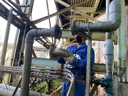 作業中