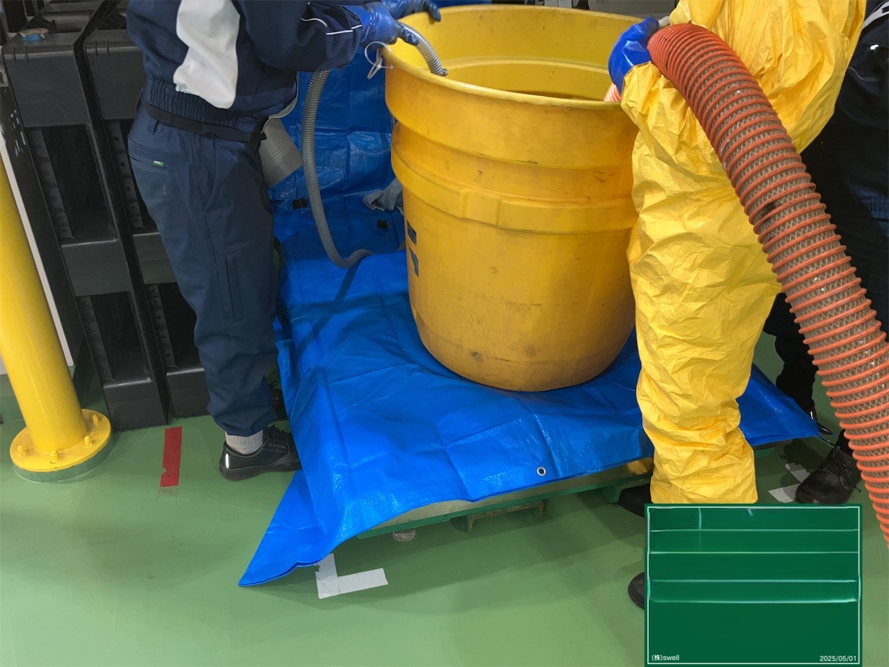 通水作業②